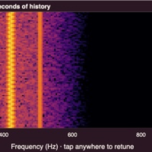 Thumbnail of a live radio spectrum and scrolling spectrogram.