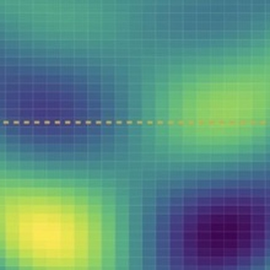 Thumbnail of a computed two-dimensional wave field with a linked cross-section.
